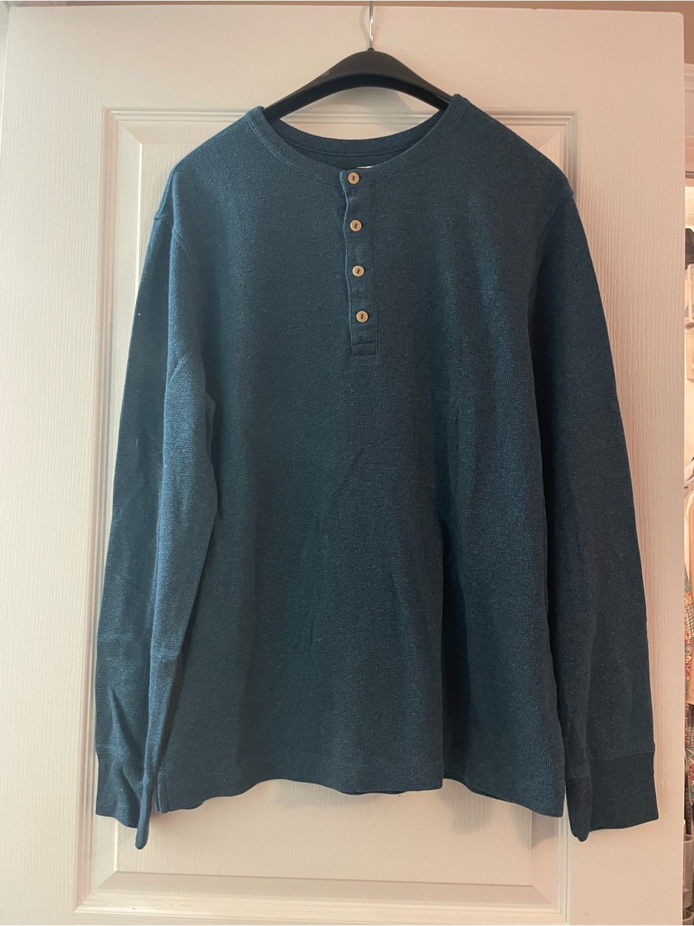 Goodfellow & Co Dark Teal Long-Sleeve Henley